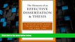 Best Price The Elements of an Effective Dissertation and Thesis: A Step-by-Step Guide to Getting