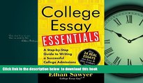 Pre Order College Essay Essentials: A Step-by-Step Guide to Writing a Successful College