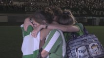 El Arena Condá llora la tragedia del Chapecoense -