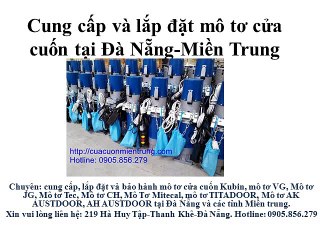 Lắp đặt mô tơ cửa cuốn tại Đà Nẵng 0905.856.279