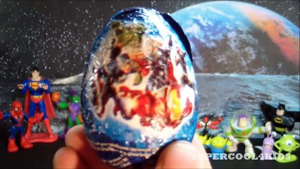 Kinder Surprise Chocolate Avengers Hulk Buzz Lightyear Toy Story Batman Superman Spiderman Monsters