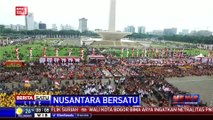 Puluhan Ribu Massa Berikat Kepala Merah Putih Padati Monas