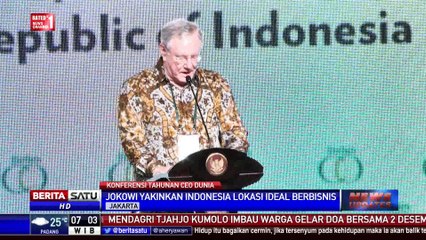 Jokowi di Konferensi CEO Dunia: Indonesia Ideal untuk Berbisnis