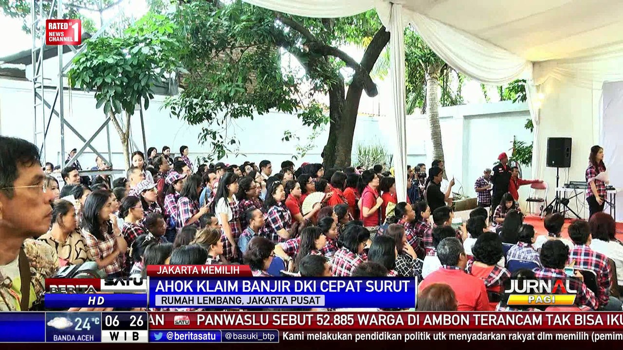Ahok Dengarkan Aspirasi Warga Soal Banjir di Jakarta
