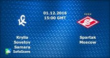All Goals HD - FK Krylya Sovetov Samara 4-0 Spartak Moscow 01.12.2016