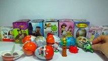 11 Kinder surprise and Surprise eggs MAGIC Kinder RIO Monsters The SMURFS Disney fairies!