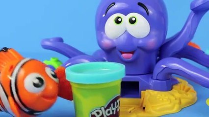 Play Doh Octopus Disney Nemo Play Dough Ocean Animals Sea Weed DisneyCarToys