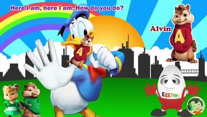 Donald Duck VS Alvin Chipmunk Finger Family Song - Nursery Rhymes