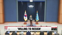 President Park to take action for resignation as proposed by National Assembly