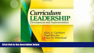 Best Price Curriculum Leadership: Development and Implementation Allan A. Glatthorn On Audio
