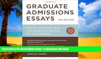 Buy NOW Donald Asher Graduate Admissions Essays, Fourth Edition: Write Your Way into the Graduate