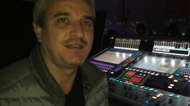 Vincent Mantz, ingénieur du son pour la tournée de jean-Michel Jarre