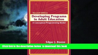 Pre Order Developing Programs in Adult Education: A Conceptual Programming Model (2nd Edition)