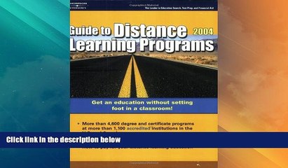 Price Distance Learning Programs 2004 (Peterson s Guide to Distance Learning Programs) Peterson s