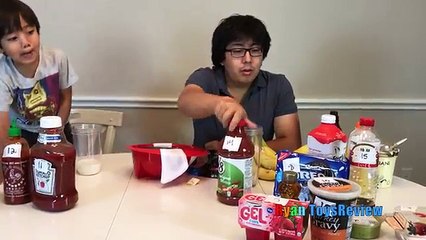 SMOOTHIE CHALLENGE! Super Gross Smoothies for Kids with Ryan ToysReview Family F