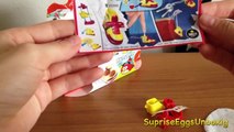 Unboxing 3 Kinder Merendero Eggs With Angry Birds