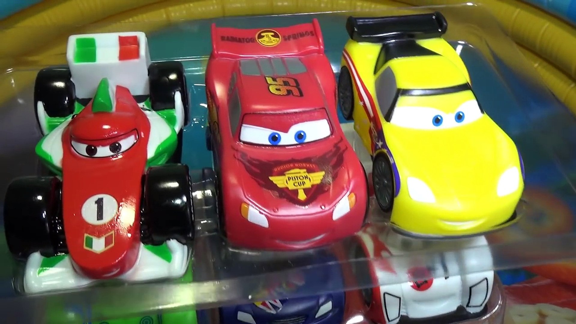Disney Cars bath toys Disney Store Six Disney cars Lightning McQueen