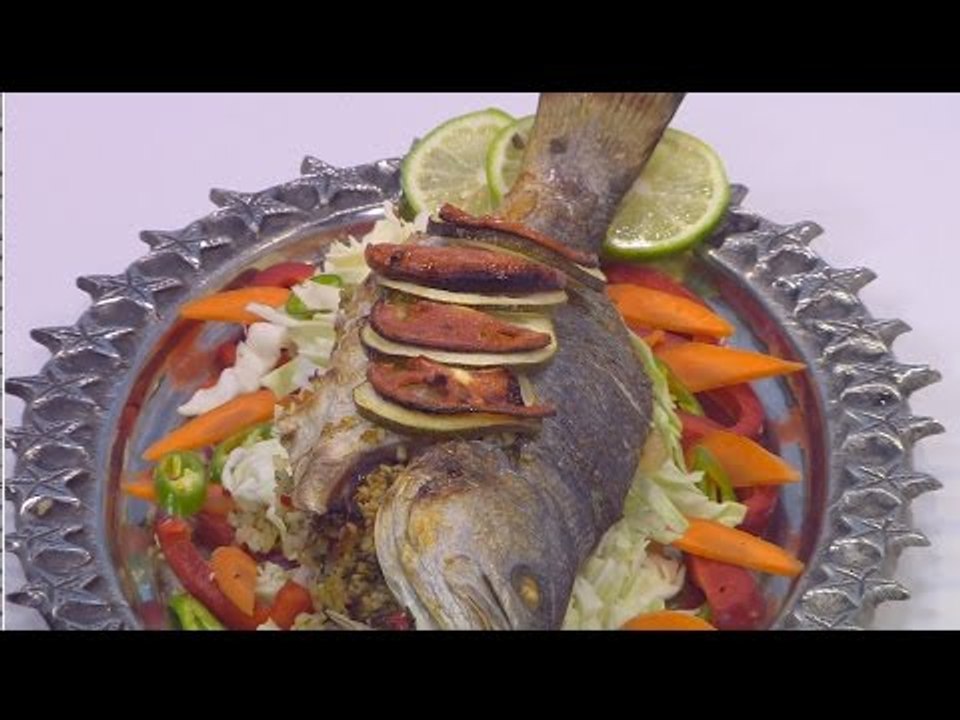 سمك محشي أرز و زيتون | هشام السيد