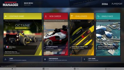 Motorsport Manager : Intro & tutorial 1st part