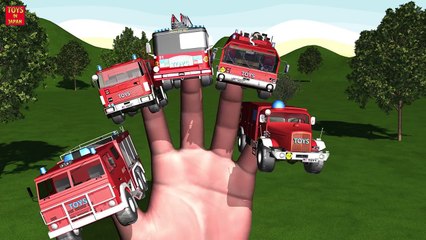 FIRE TRUCK Finger Family | Nursery Rhymes for Children | 3D Animation