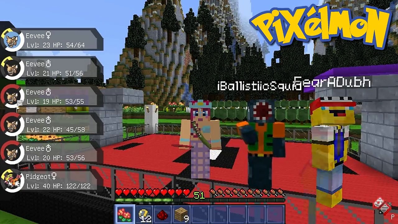 Pixelmon With Squid & Ash! Ep.11 Musical Chairs Fun! | Minecraft Lets Play | Amy Lee33