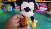 Mickey Mouse and Surprise Eggs with Toys: Bandai Capsule Toys Japanese Toys