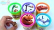 Cups Play Doh Clay Stacking Toys Disney The Good Dinosaur Collection Learn Colours in English