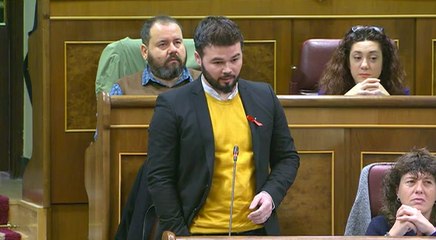 Rufián: 'Pot dir condó, no estem parlant de Bárcenas'
