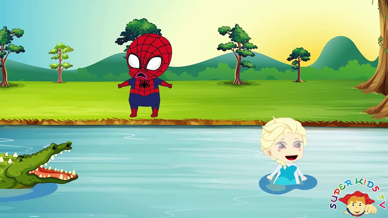Spiderman and Elsa SOCCER BALL SMASHES WINDOW Paw Patrol in Prison! Finger Family Song Nursery Rhyme