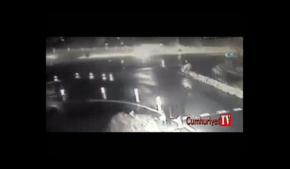 Erdal Tosun'un yaşamını yitirdiği feci kaza kamerada