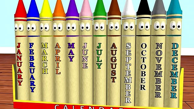 Calendar Crayons Teach Months of the Year