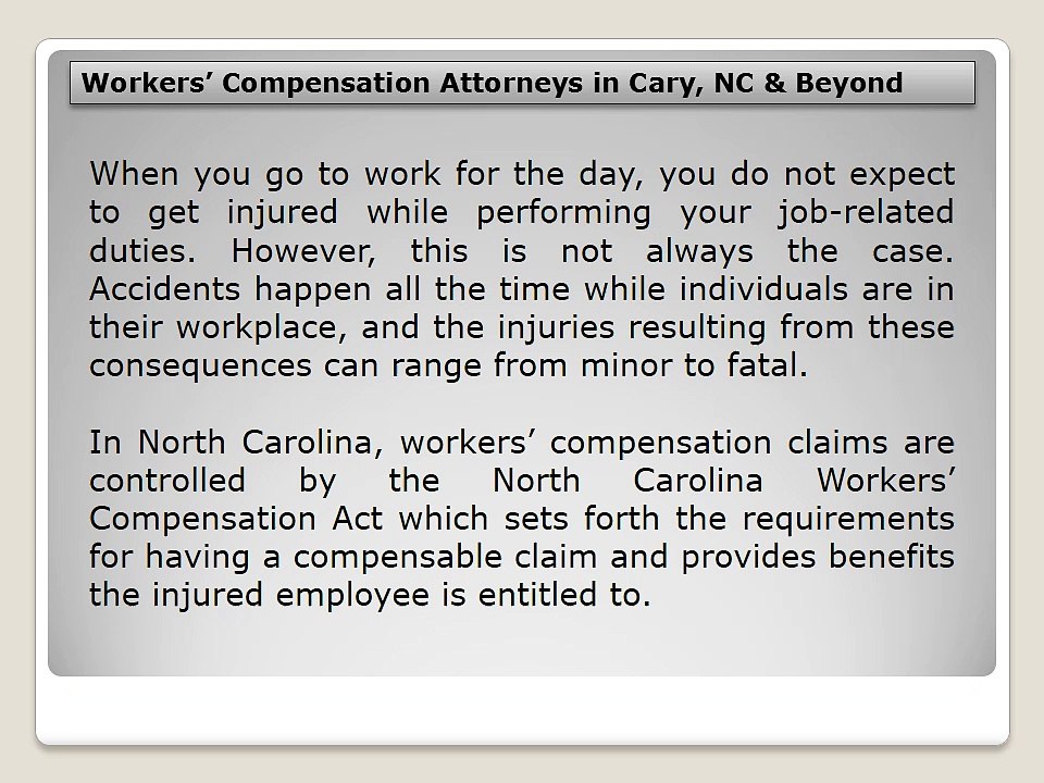 Cary’s Premier Denied Workers’ Compensation Claims Law Firm