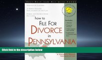 FAVORIT BOOK How to File for Divorce in Pennsylvania: With Forms (Self-Help Law Kit With Forms)
