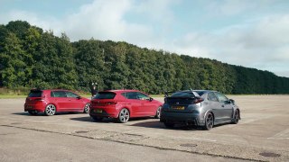 VW Golf GTI Clubsport vs Seat Leon Cupra 290 vs Honda  part 3