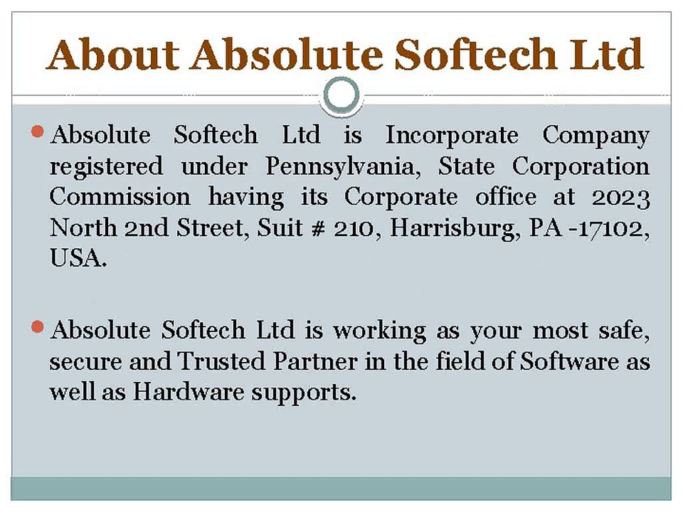 Absolute Softech Ltd, Absolute Softech Ltd Us,...