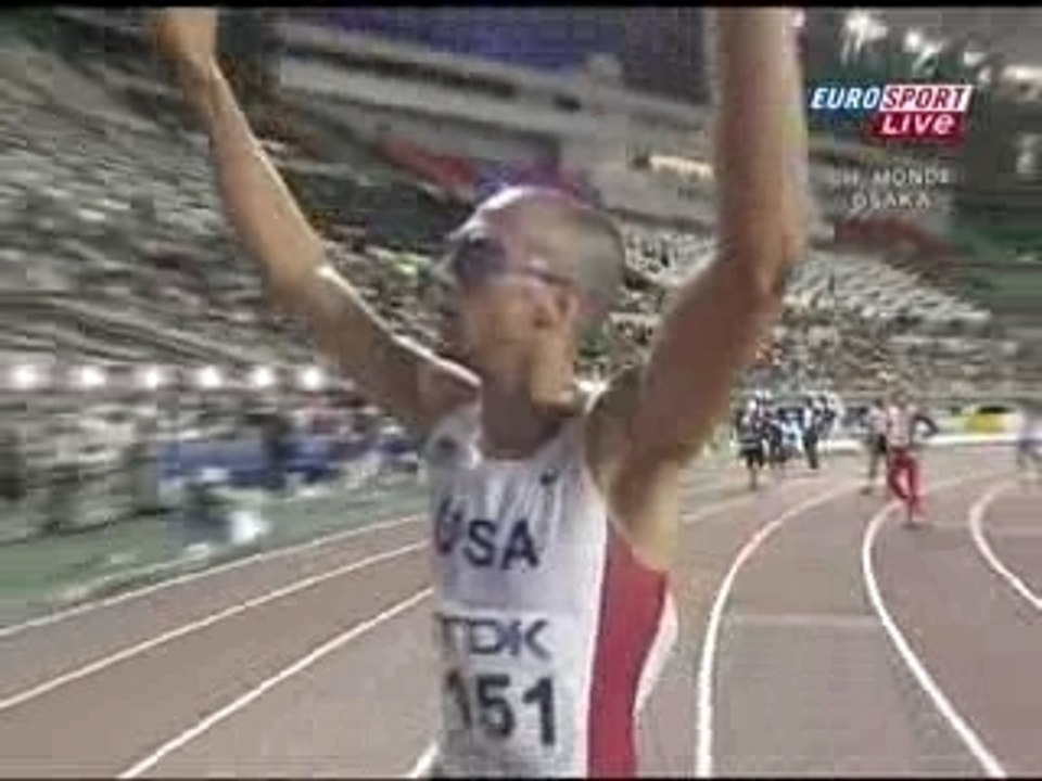 JEREMY WARINER : 400m messieurs finale Osaka