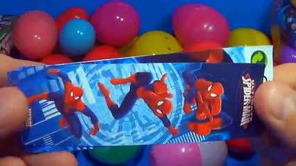 36 surprise eggs 3 Episodes Compilation Disney CARS SpongeBob MARVEL SpiderMan ANGRY BIRDS LPS