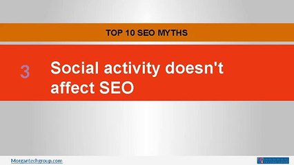 TOP 10 SEO MYTHS - Morgan Technologies