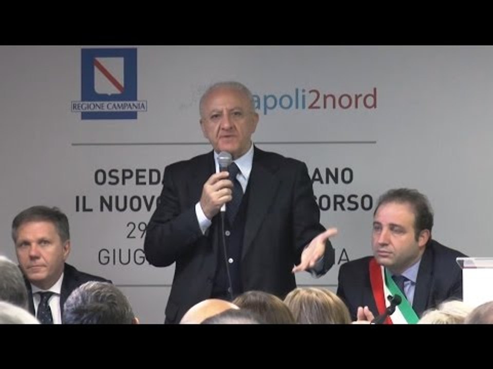 Giugliano (NA) - De Luca inaugura il nuovo Pronto Soccorso (29.11.16)