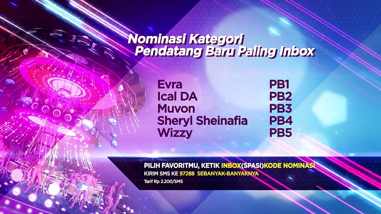 Nominasi Kategori Penyanyi Paling Inbox - Inbox Awards 2016