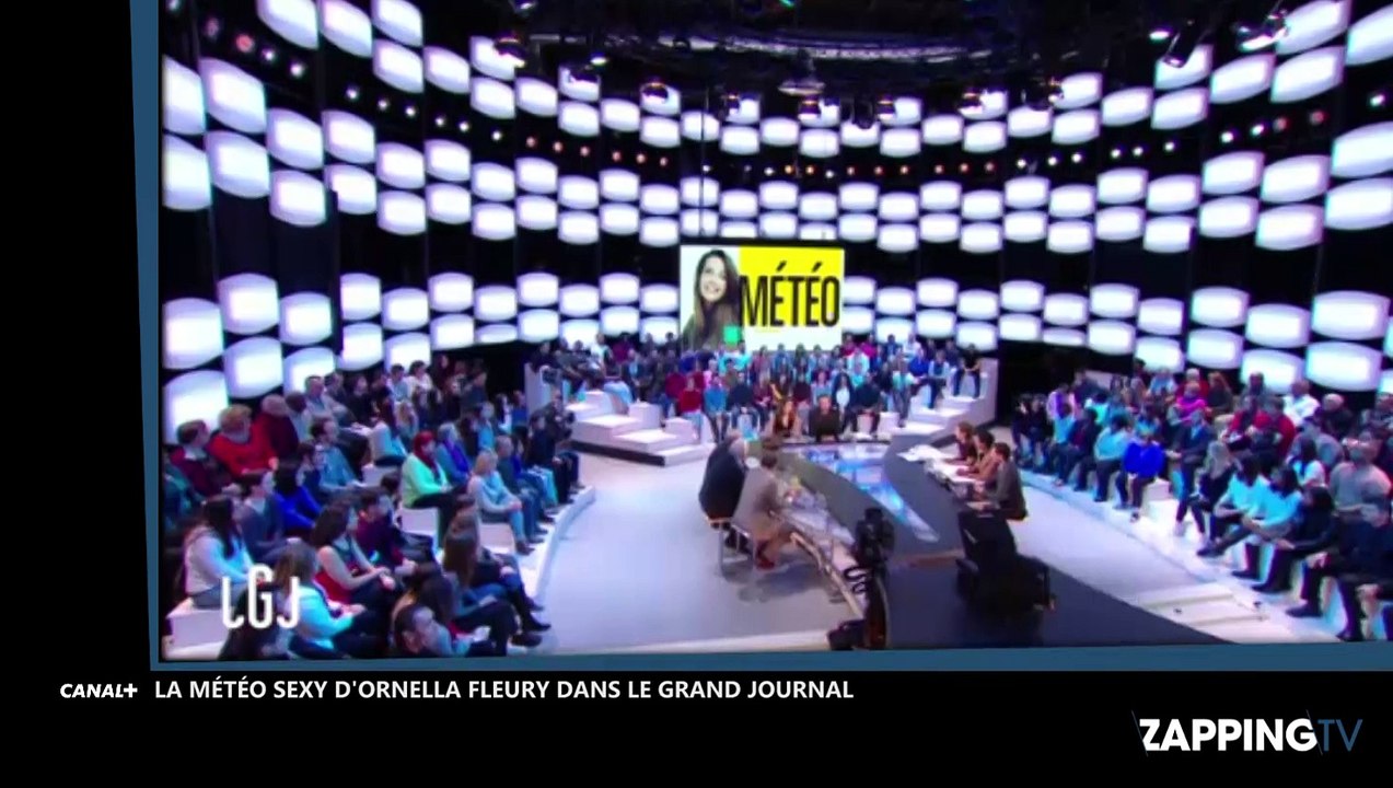 Le Grand Journal : Le sketch sexy d’Ornella Fleury, la miss météo (déo)