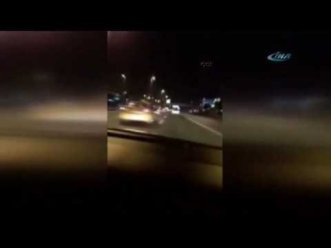 Çok tehlikeli hareketler bunlar! E-5’te makas üstüne makas