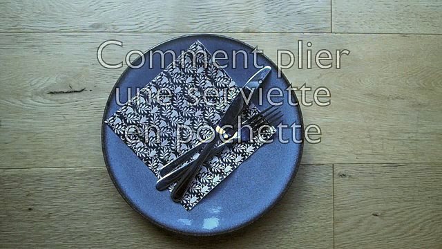 Un pliage facile de serviette pour les enfants : le porte-couverts