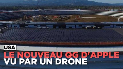 Découvrez les bureaux futuristes d'Apple grâce à un drone