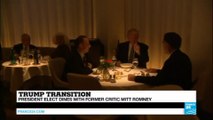 US - President-elect Trump dines with Mitt Romney  - 