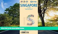 FAVORIT BOOK Laminated Singapore map by Borch (English, Spanish, French, Italian and German