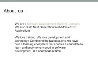 J2ee Centers in Bangalore