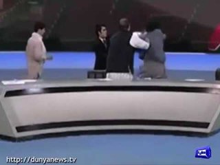 Intense Fight Between Afghan Politicians In live TV show
