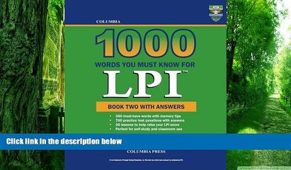 Price Columbia 1000 Words You Must Know for LPI: Book Two with Answers (Volume 2) Richard Lee