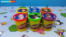 Learn Colors Disney Frozen Peppa Pig Thomas Tank Engine Play Doh Toy Surprises Colours